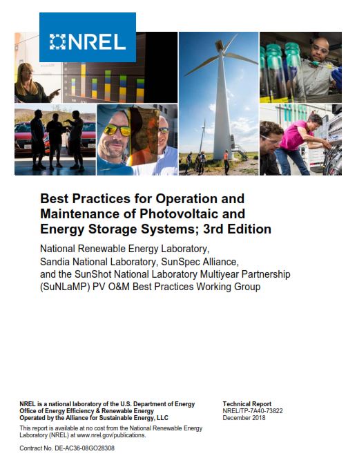 O&M of PV and Energy Systems, NREL