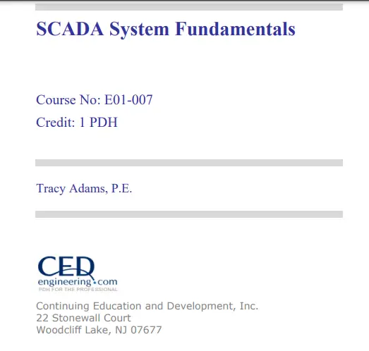 SCADA System Fundamentals by Tracy Adams