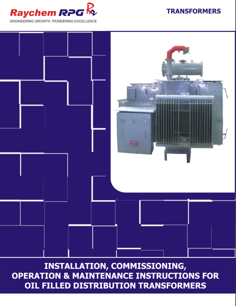 O and M Manual for Oil Type Transformer